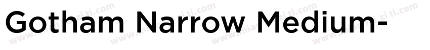 Gotham Narrow Medium字体转换